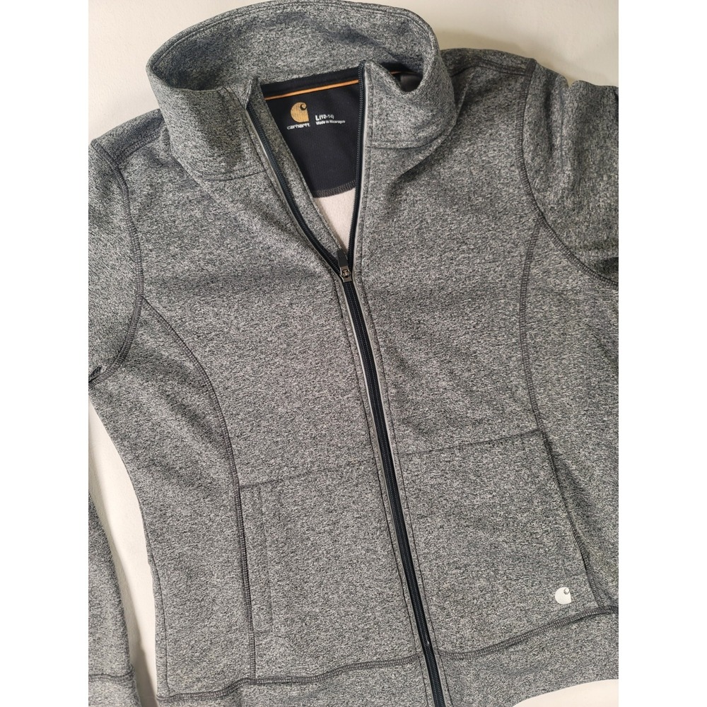 Carhartt Force Extremes Womens Large Full Zip Jacket Gray Fleece Lined - Picture 4 of 10